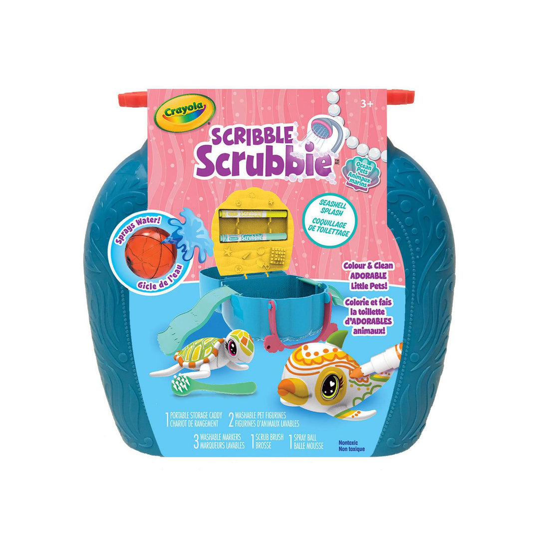 Crayola Scribble Scrubbie Ocean Pets Seashell Splash Playset