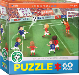 Eurographics Junior Soccer League 60 Piece Puzzle