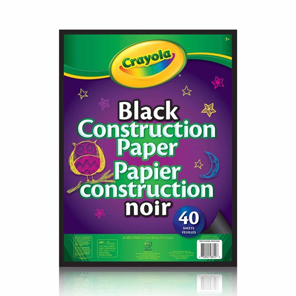 Black Construction Paper Pad