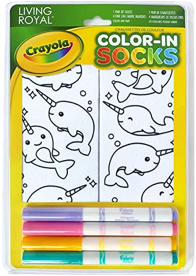 Living Royal Kid's Colour-in Socks Assorted Styles