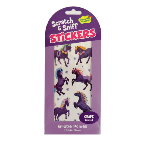 Scratch & Sniff Stickers Grape Ponies