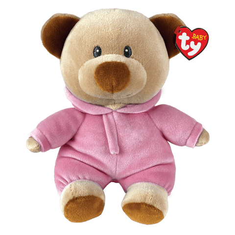 Ty Baby Pajama Bear Pink 8"