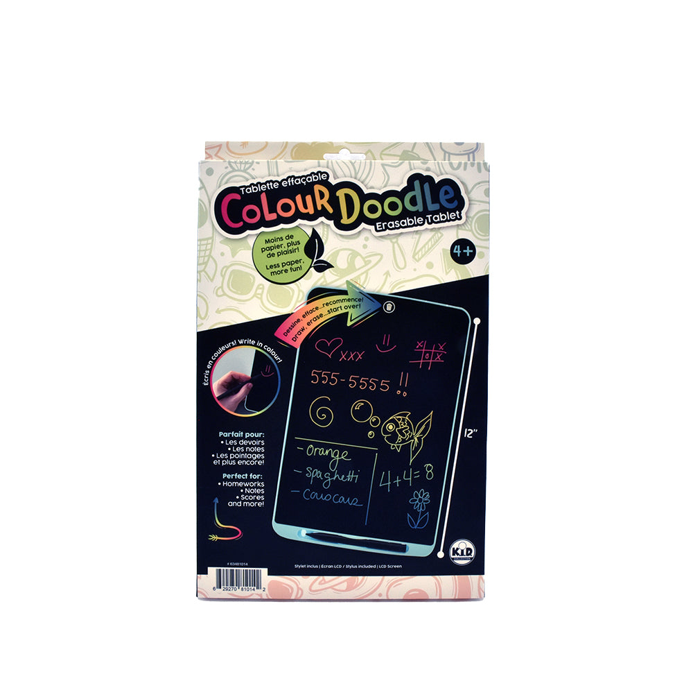 Colour Doodle Erasable Tablet 12"