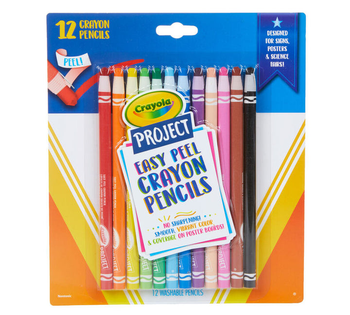 Crayola Easy Peel Crayon Pencils