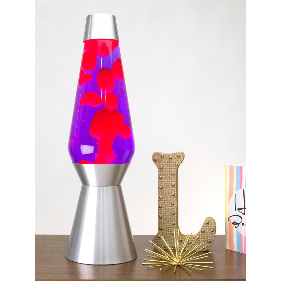 Pink Purple Silver LAVA Lamp 27"