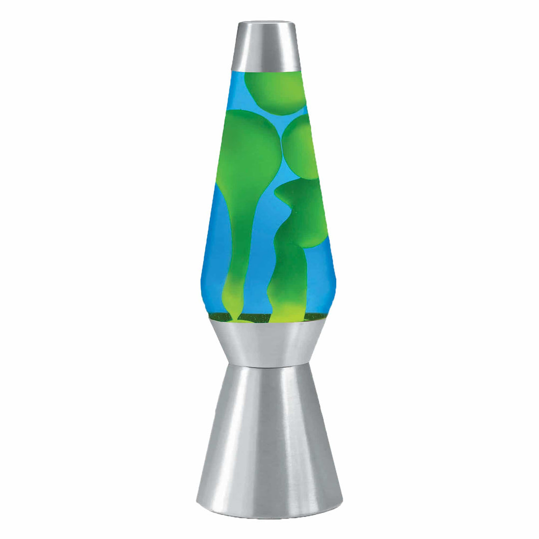 Yellow Blue Silver LAVA Lamp 27"