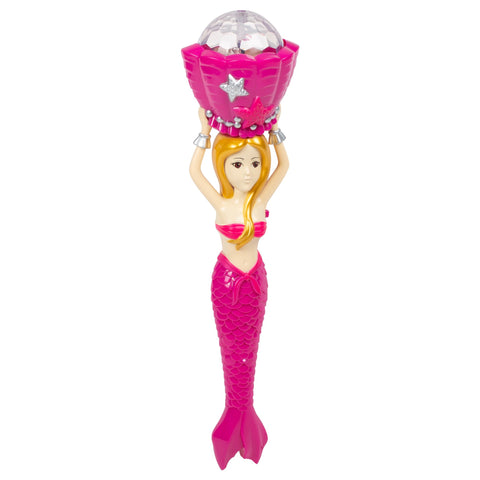Light Up Disco Mermaid Wand 11"