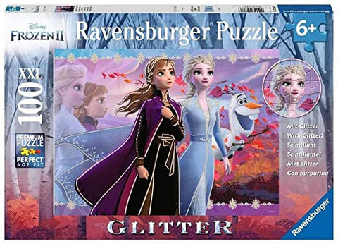 Ravensburger Disney Frozen II Strong Sisters Glitter Jigsaw Puzzle 100pc