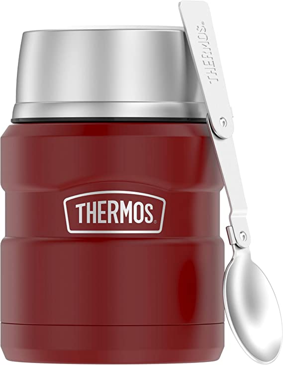 Thermos Stainless King Stainless Steel Food Jar 16oz with Spoon