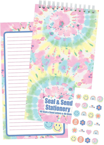 Iscream Swirl Tie Dye Seal & Send Stationery
