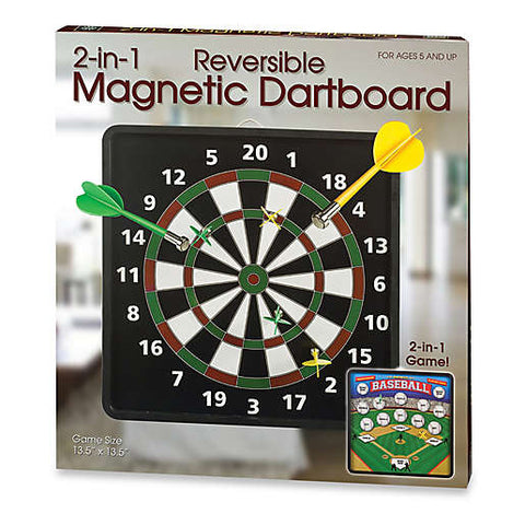 2-IN-1 Reversible Magnetic Dartboard