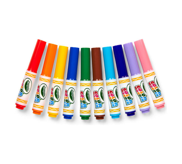 Color Wonder Mess Free Mini Markers Classic Colors 10 Pack
