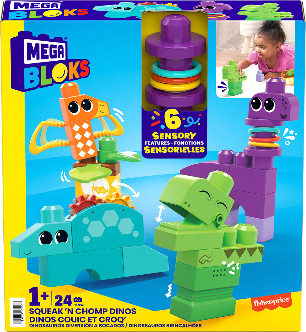 Mega Bloks Squeak 'N Chomp Dinos