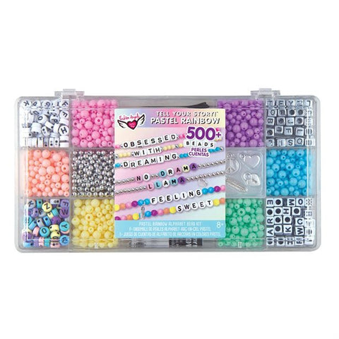 Fashion Angels Tell Your Story Pastel Rainbow Alphabet Bead Kit