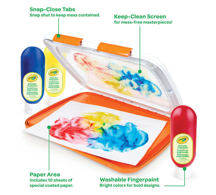Crayola Easy Clean Finger Paint Station