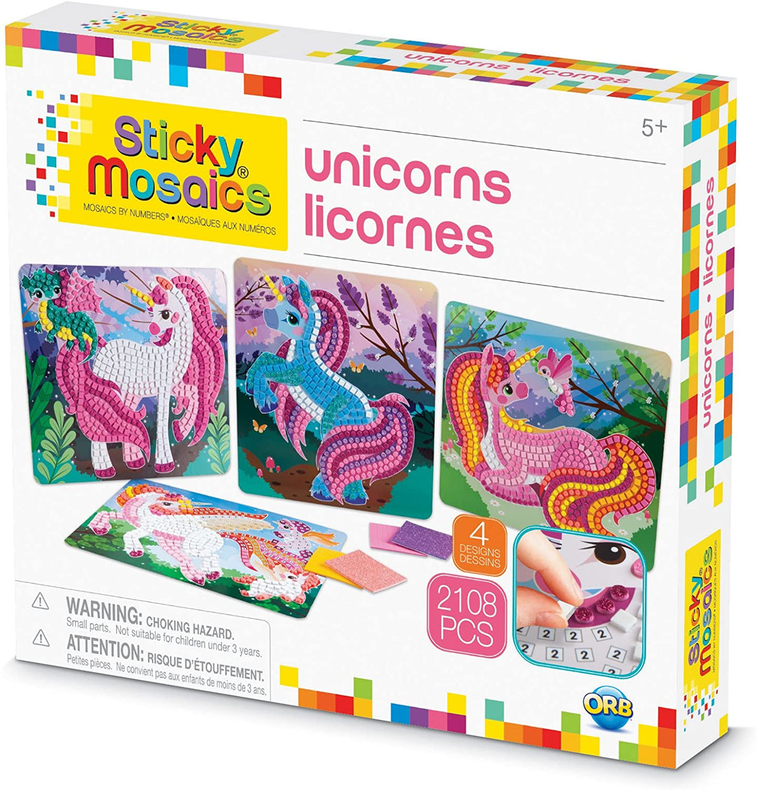 Sticky Mosaics: Unicorns