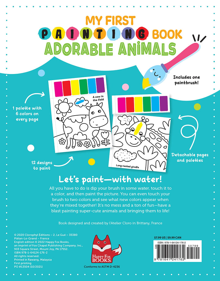 My First Painting Book: Adorable Animals
