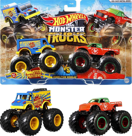 Hot Wheels Monster Trucks 2 Pack Assorted