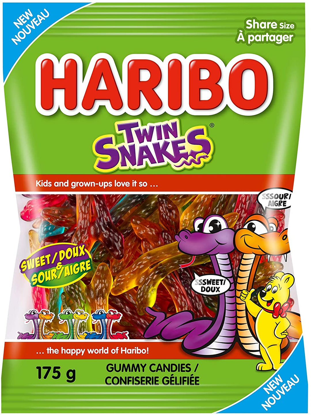 Haribo Twin Snakes 175G