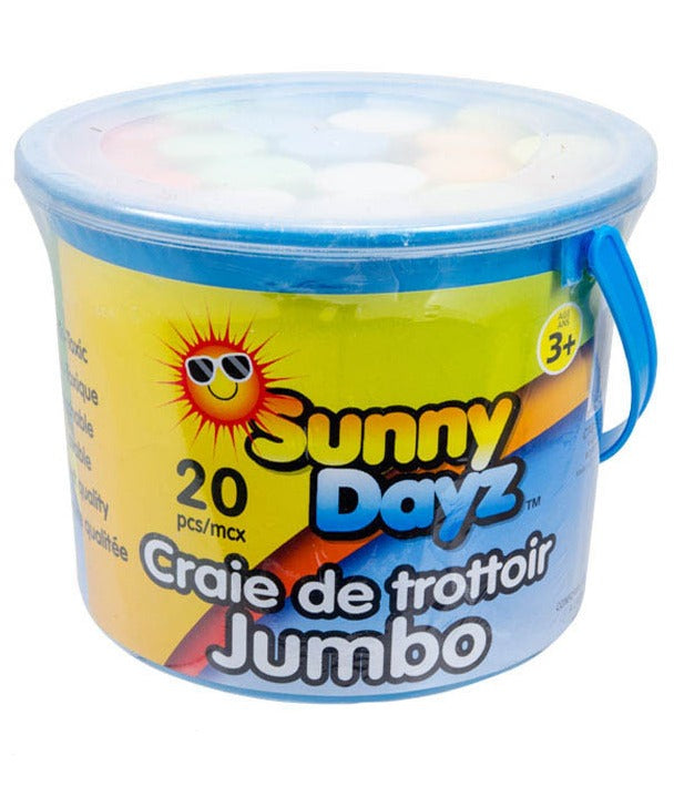 20 Pack Jumbo Sidewalk Chalk