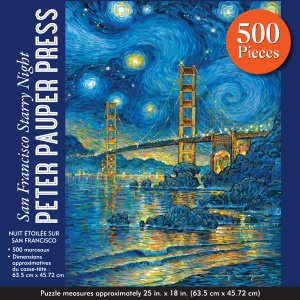 San Francisco Starry Night Jigsaw Puzzle 500pc