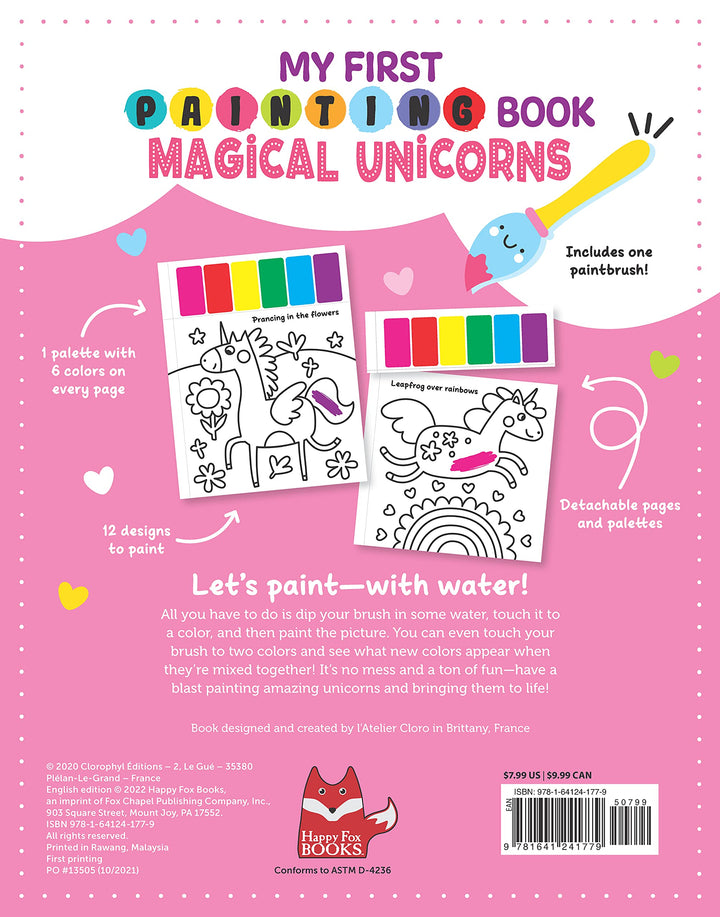 My First Painting Book: Magical Unicorns