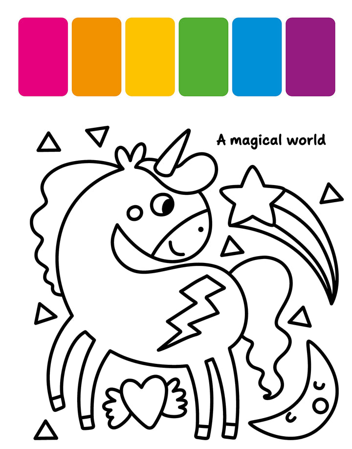 My First Painting Book: Magical Unicorns