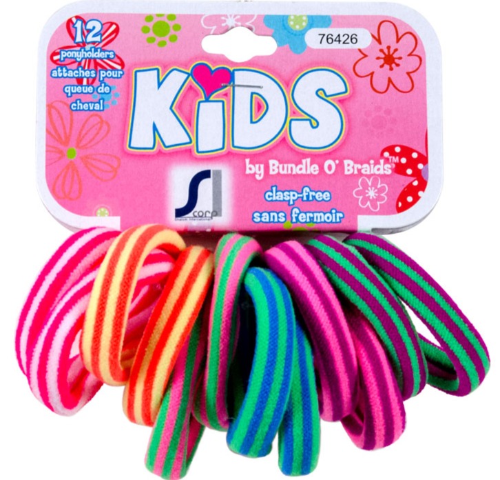 Kids Neon Hair Elastics