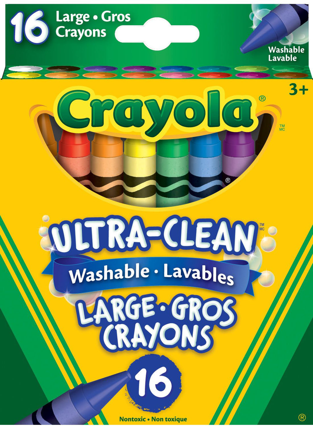 Crayola Large Washable Crayons 16 Pack
