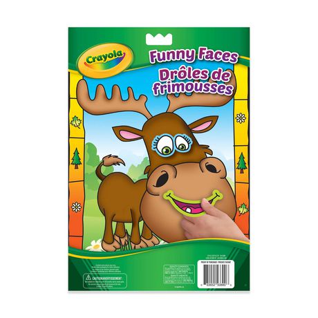 Crayola Funny Faces Colouring & Sticker Book - People & Animals
