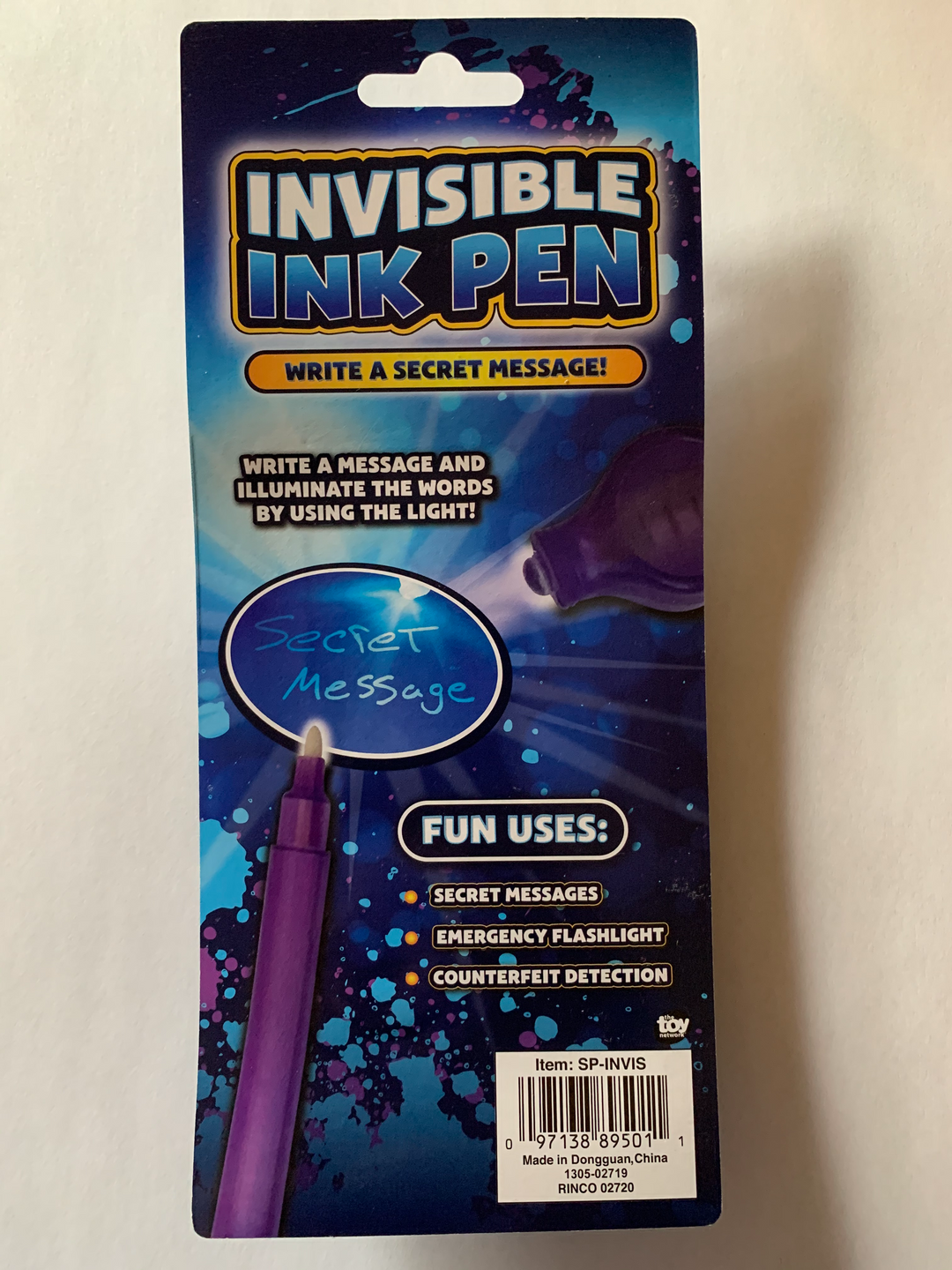 Invisible Ink Pen