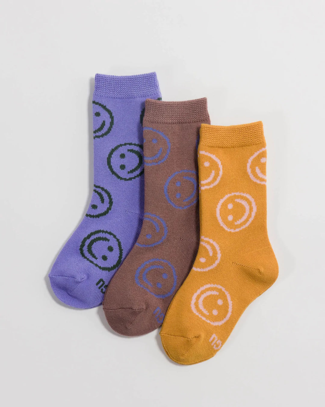 Baggu Kids Crew Sock Set of 3 - Happy Mix