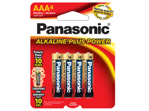 Panasonic Alkaline Plus Power AAA 4-Pack