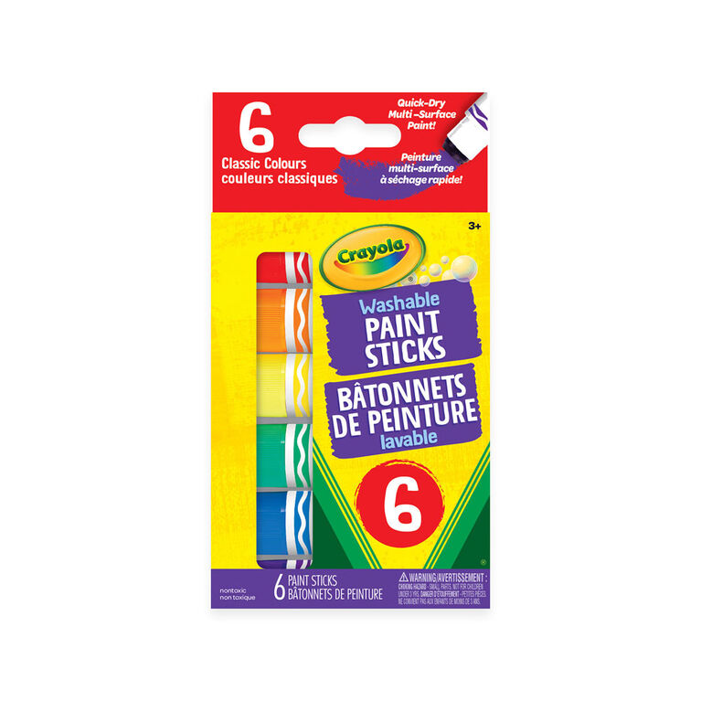 Crayola Paint Sticks Washable 6 Pack