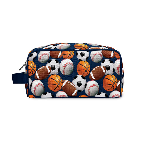 Navy Sports Canvas Toiletry Bag
