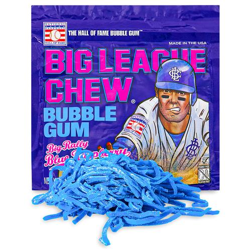 Big League Chew Blue Raspberry Bubble Gum
