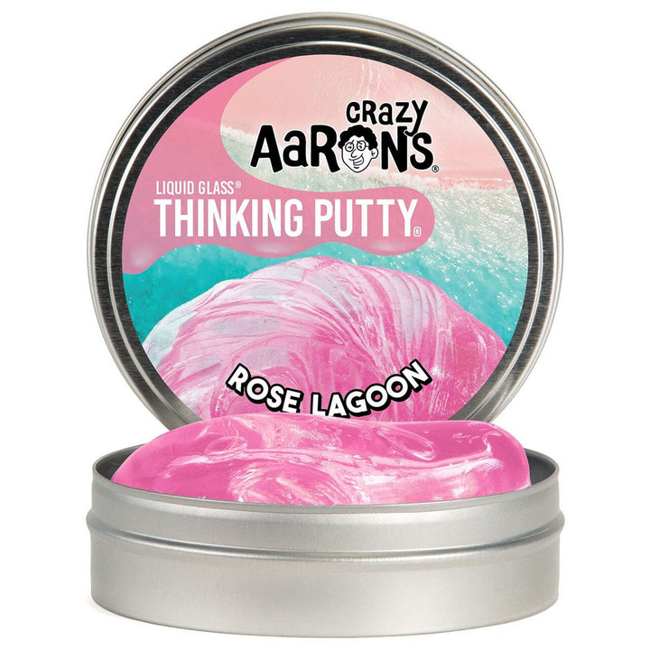 Crazy Aaron's Rose Lagoon Liquid Glass Thinking Putty