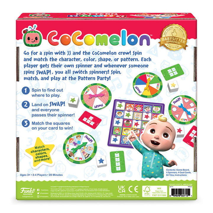 Cocomelon Pattern Party Game