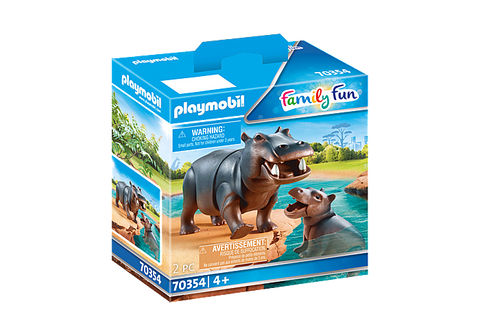 Playmobil Family Fun Hippo with Calf