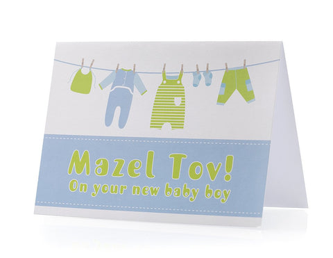 Baby Boy - Mazel Tov Greeting Card
