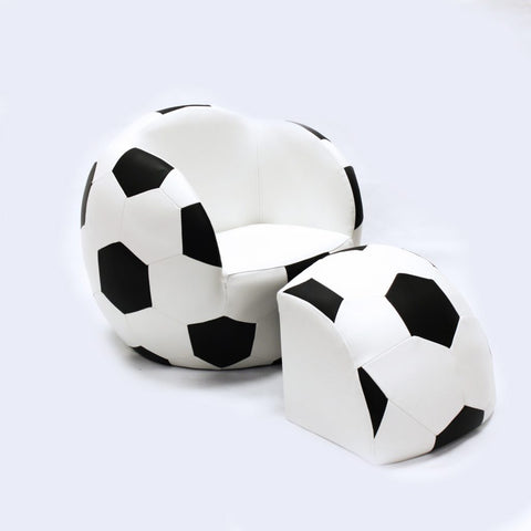 Soccer Ball Chair with Stool