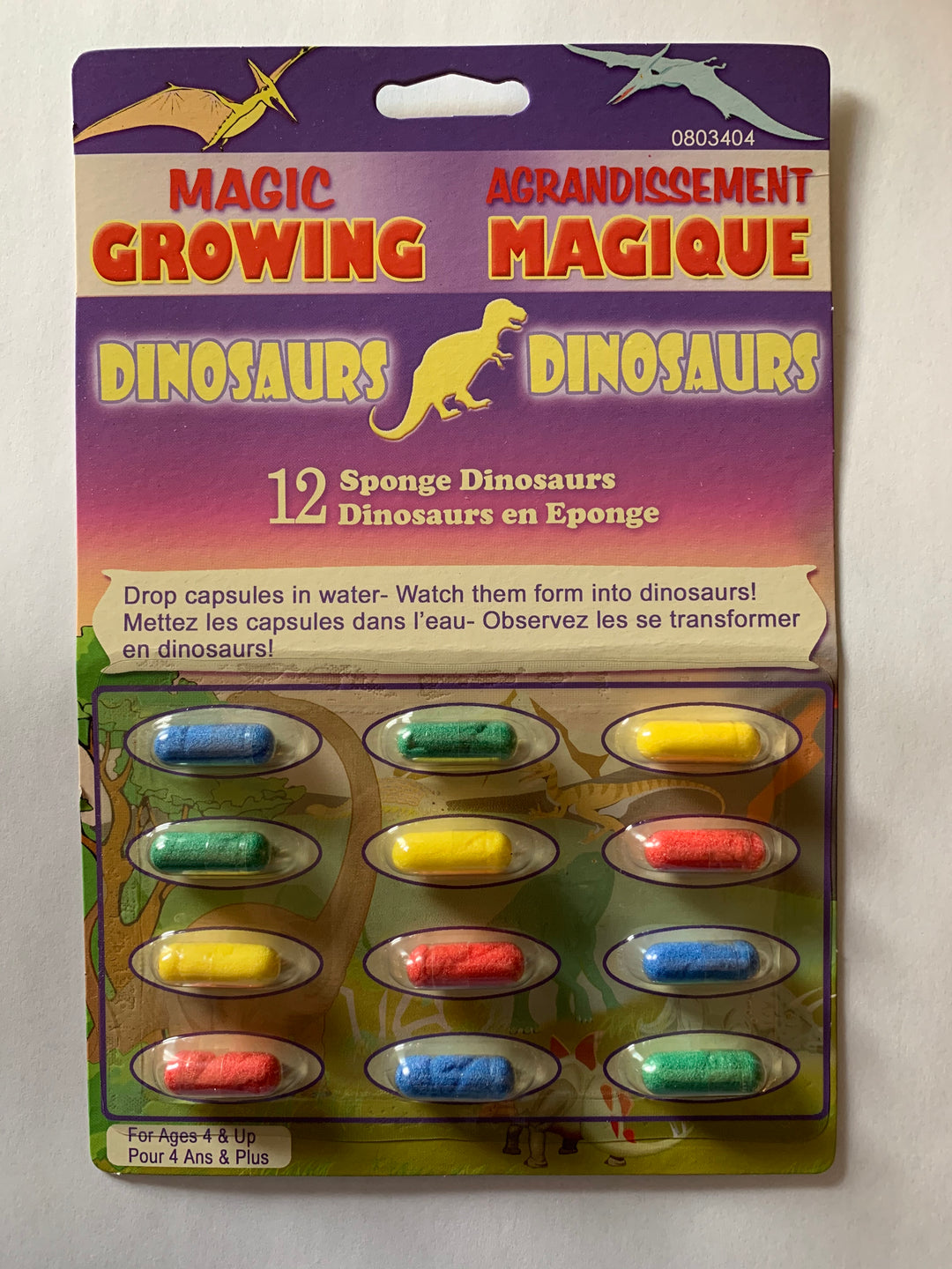 Magic Growing Sponge Animals - Dinosaurs