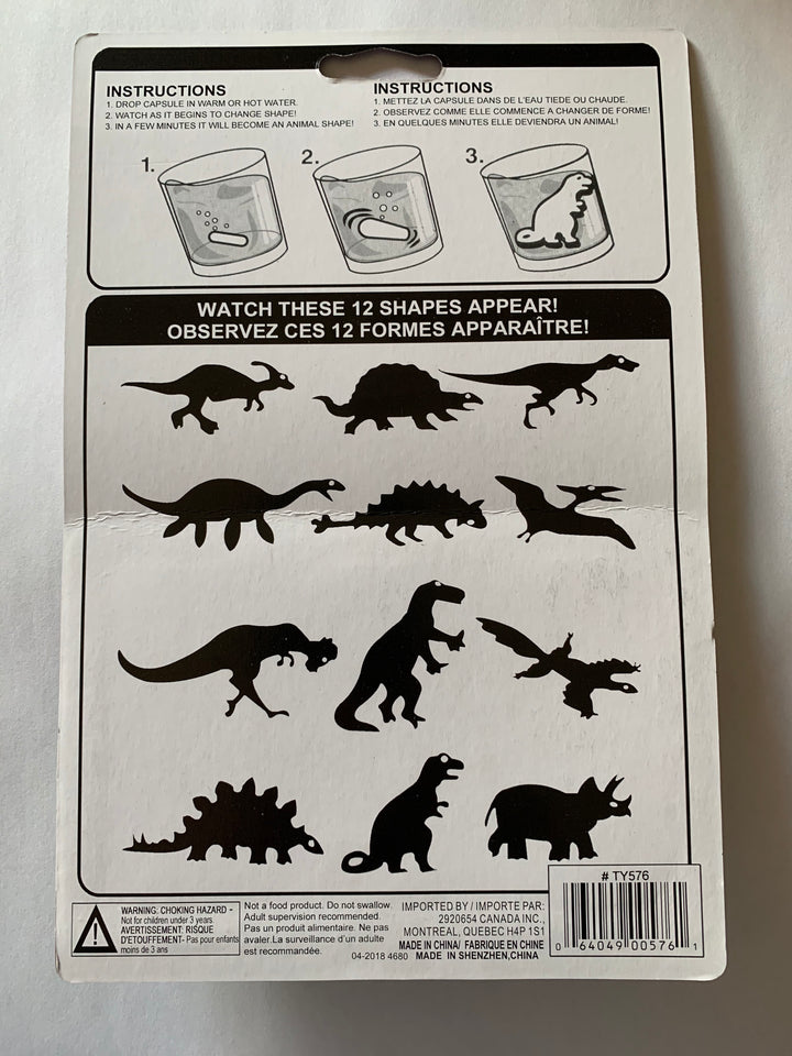 Magic Growing Sponge Animals - Dinosaurs