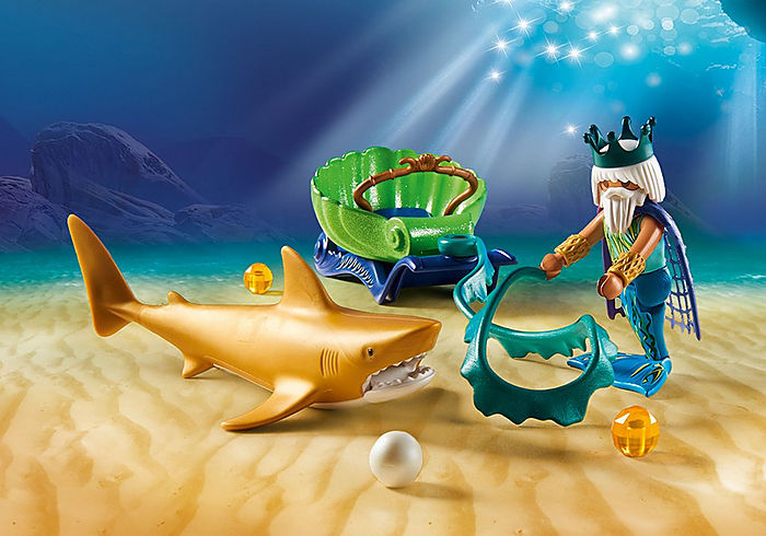 Playmobil King of the Sea with Shark Carriage - FINAL SALE