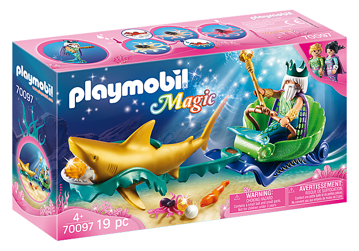 Playmobil King of the Sea with Shark Carriage - FINAL SALE