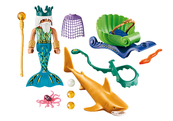 Playmobil King of the Sea with Shark Carriage - FINAL SALE