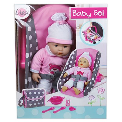 15" Soft Baby W/Car Seat