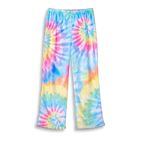 Top Trenz Pastel Tie Dye Fuzzy Lounge Pants