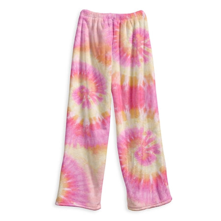 Top Trenz Pink Lemonade Tie Dye Fuzzy Lounge Pants