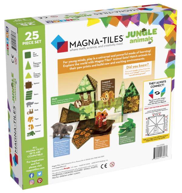 Magna-Tiles Jungle Animals 25 Piece Set